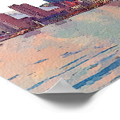 Toronto Skyline Hochzeits-Willkommensschild Poster (Ecke)