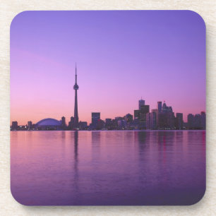 Toronto Skyline in der Nacht, Ontario, Kanada Getränkeuntersetzer