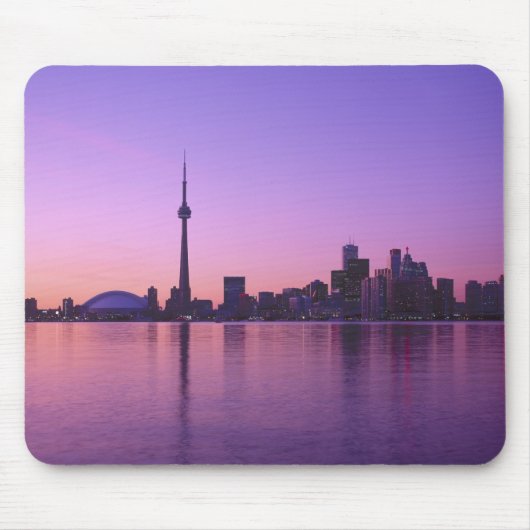 Toronto Skyline in der Nacht, Ontario, Kanada Mousepad (Vorne)
