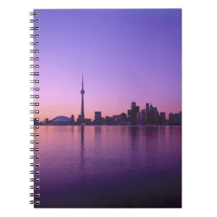 Toronto Skyline in der Nacht, Ontario, Kanada Notizblock