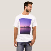 Toronto Skyline in der Nacht, Ontario, Kanada T-Shirt (Vorne ganz)