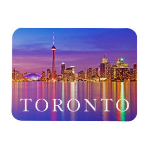 Toronto Skyline in Dusk Magnet