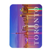 Toronto Skyline in Dusk Magnet (Vertikal)