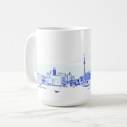 Toronto-Skyline Kaffeetasse (Vorderseite Links)