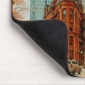 Toronto Skyline Kanada Vintage-Aquarell Mousepad (Ecke)