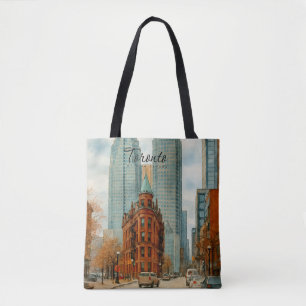 Toronto Skyline Kanada Vintage-Aquarell Tasche
