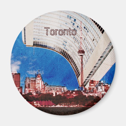 Toronto Skyline mit City Council Gebäude Magnet (Vorne)