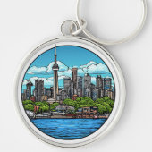 Toronto Skyline mit CN Tower Schlüsselanhänger (Vorne)