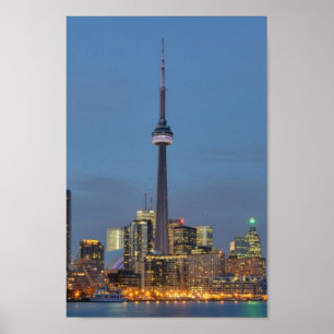 Toronto Skyline nachts Poster