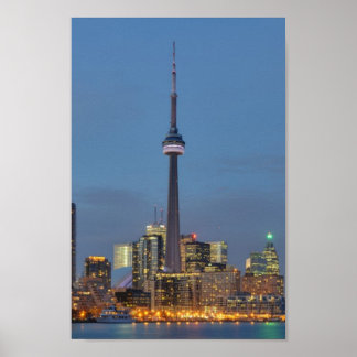 Toronto Skyline nachts Poster