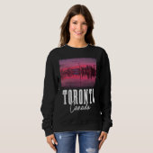 Toronto Skyline Ontario Canada Maple Leaf Canadian Sweatshirt (Vorne ganz)
