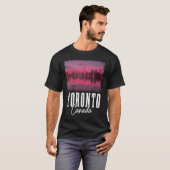 Toronto Skyline Ontario Canada Maple Leaf Canadian T-Shirt (Vorne ganz)