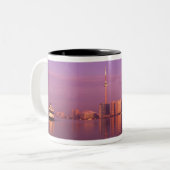 Toronto Skyline, Ontario, Kanada Zweifarbige Tasse (Vorderseite Links)