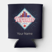 Toronto Skyline Ontario Retro Kanada Vintag Dosenkühler (Vorderseite)