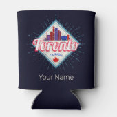 Toronto Skyline Ontario Retro Kanada Vintag Dosenkühler (Rückseite)