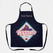 Toronto Skyline Ontario Retro Kanada Vintag Schürze (Vorderseite)