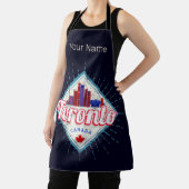 Toronto Skyline Ontario Retro Kanada Vintag Schürze (InSitu)