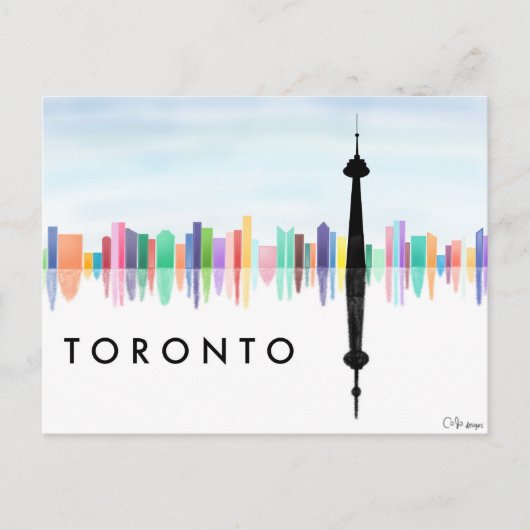 Toronto Skyline Postcard Postkarte (Vorderseite)