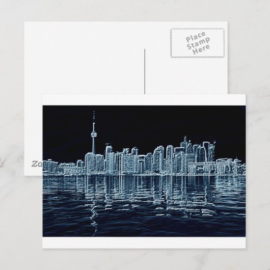 Toronto Skyline Postkarte (Vorne/Hinten)