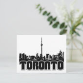Toronto Skyline Postkarte (Stehend Vorderseite)