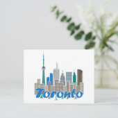 Toronto Skyline Postkarte (Stehend Vorderseite)