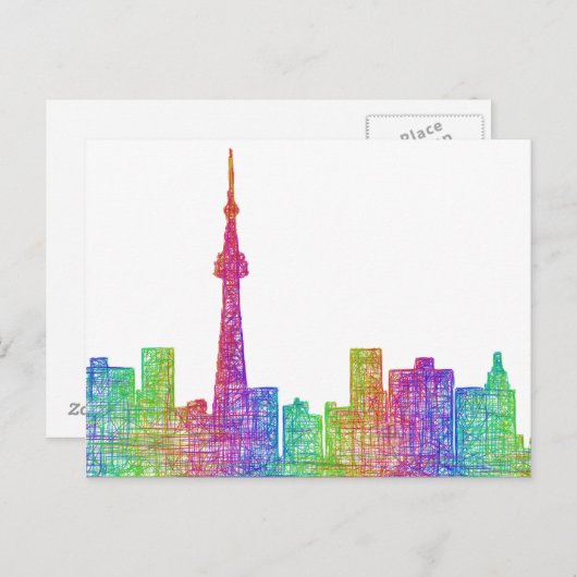Toronto Skyline Postkarte (Vorne/Hinten)