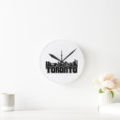 Toronto Skyline Runde Wanduhr (Zuhause)