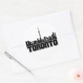 Toronto Skyline Runder Aufkleber