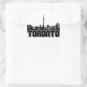 Toronto Skyline Runder Aufkleber