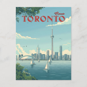 Toronto Skyline Sails weg Postkarte