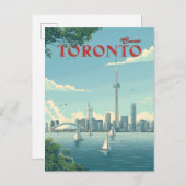 Toronto Skyline Sails weg Postkarte (Vorne/Hinten)