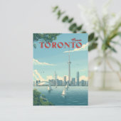 Toronto Skyline Sails weg Postkarte (Stehend Vorderseite)