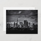 Toronto Skyline Von der Pape Ave Bridge Nr. 2 Postkarte (Vorne/Hinten)