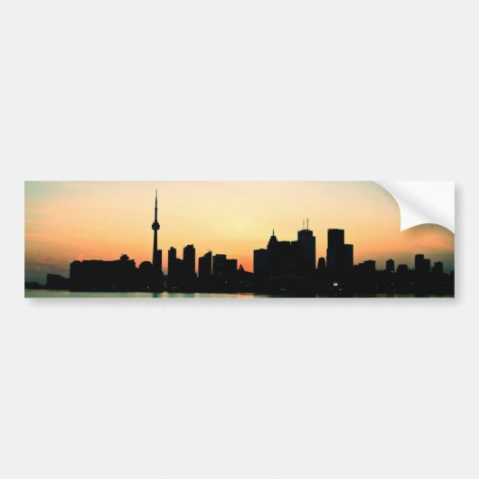 Toronto-Sonnenuntergang Autoaufkleber (Vorne)