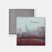 Toronto Spring Skyline Magnet (Vorderseite/Rückseite)