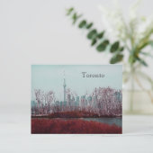 Toronto Spring Skyline Postkarte (Stehend Vorderseite)