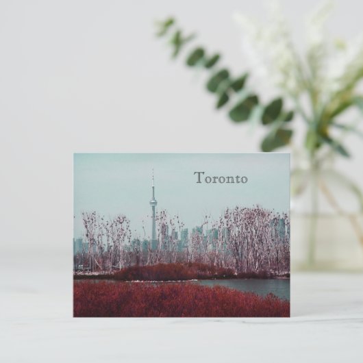 Toronto Spring Skyline Postkarte (Stehend Vorderseite)