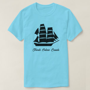 Toronto Stadt in Ontario, Kanada - Segelschiff T-Shirt