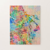 Toronto-Stadt-Straßenkarte Puzzle (Vertikal)