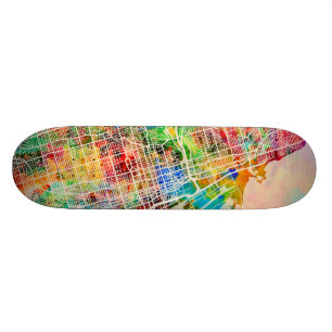 Toronto-Stadt-Straßenkarte Skateboard