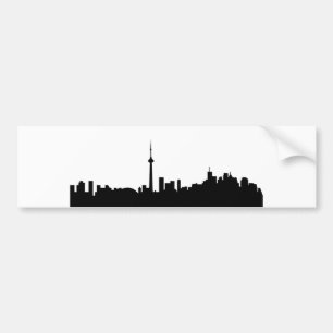 Toronto-Stadtbildkanada-Stadtsymbolschwarzes Autoaufkleber
