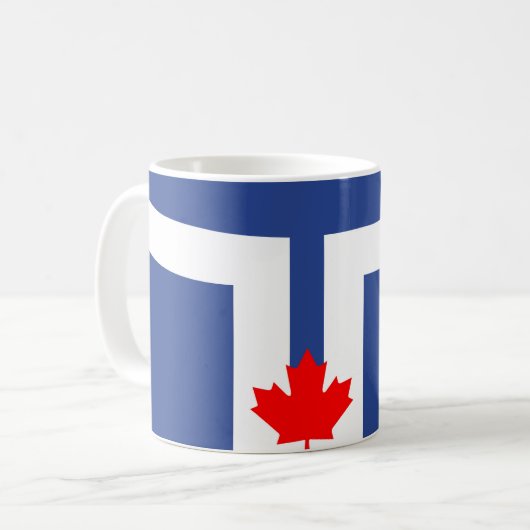 Toronto-Stadtflaggen-Kanada-Symbol Kaffeetasse (Vorderseite Links)