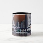 Toronto-Stadtzentrum Zweifarbige Tasse (Mittel)