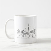 Toronto Stylisierte Skyline-Kaffee-Tasse Kaffeetasse (Links)