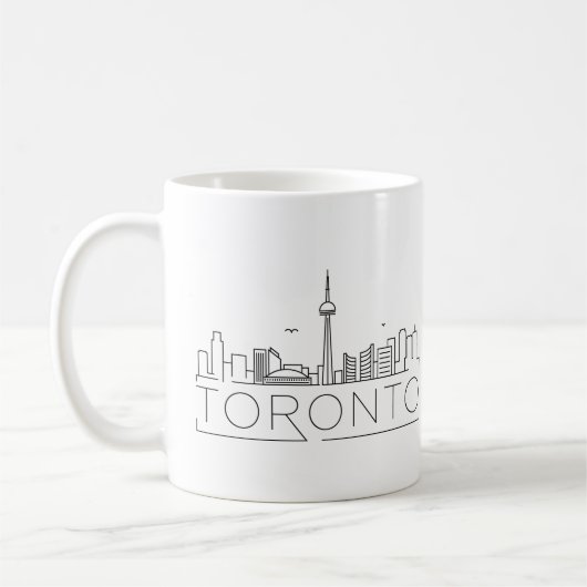 Toronto Stylisierte Skyline-Kaffee-Tasse Kaffeetasse (Links)