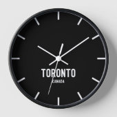 Toronto Time Zone Newsroom Wall Clock Uhr (Vorderseite)
