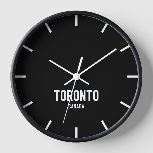 Toronto Time Zone Newsroom Wall Clock Uhr (Vorderseite)