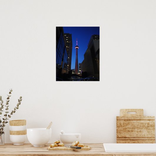 Toronto Tower Night Poster (Küche)