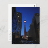 Toronto Tower Night Postkarte (Vorne/Hinten)