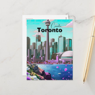 Toronto Travel Postcard, canada Travel Postcard, T Feiertagspostkarte